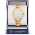 thumbnail image 2 of U.S. Polo Assn. Women's Gold-Tone Crystal Accent Quartz Watch, 2 of 3