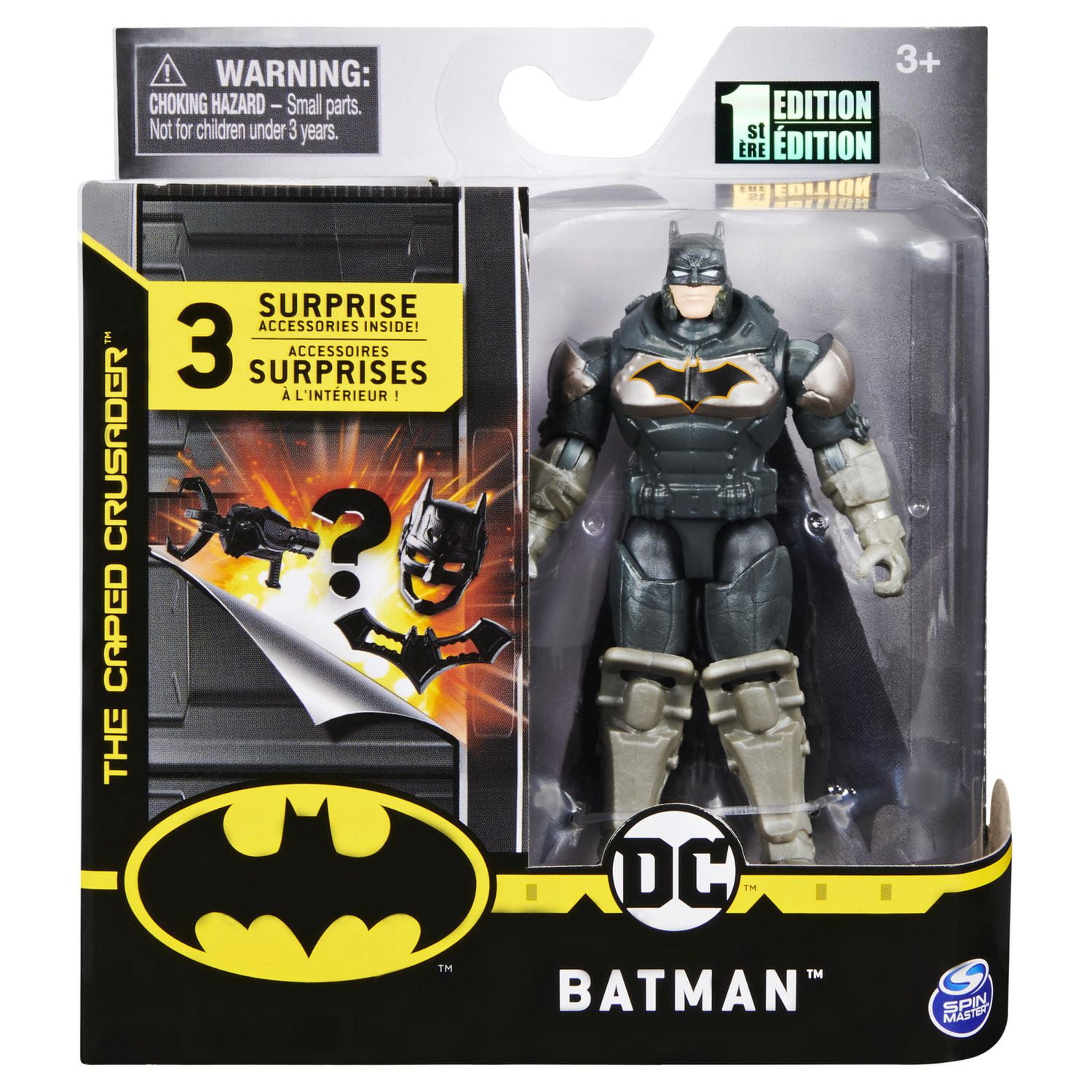 Figurine articulée BATMAN de 10 cm avec 3 accessoires mystère, Mission 4