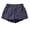 Navy, variant on Women's Shorts Clearance Sale! Women's Summer Semi Elastic Waist Casual Shorts Pocket Overalls Fashion Retro Loose Trend Wide Leg Shorts Solid Color