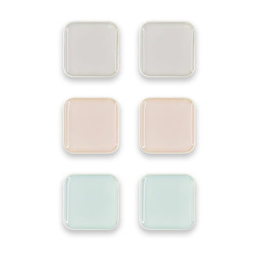 Quartet Aimants carrés, aimants, couleurs assorties, 1 po X 1 po, paquet de 6