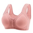 thumbnail image 1 of Yuyuzo Plus Size Front Snap Closure Bras for Seniors Wireless Bras Full Coverage Comfort Everyday Bras, 1 of 2