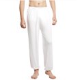 thumbnail image 1 of Pantalon de Pyjama Homme en Coton Tricoté avec Boutons, 1 of 1