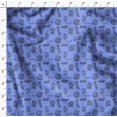 thumbnail image 4 of Soimoi Blue Georgette Viscose Fabric Explore The World Text Printed Fabric 1 Yard 42 Inch Wide, 4 of 5