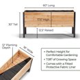thumbnail image 2 of 18" x 60" Raised Garden Bed - 30" TALL, 2 of 10