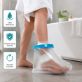thumbnail image 1 of Housse Réutilisable Imperméable pour Plâtre de Pied, Protecteur de Plaie Post-Chirurgie pour Fracture Adulte, Manchon de Protection de Bain pour Garder le Plâtre de Pied Sec pour la Douche, 1 of 5