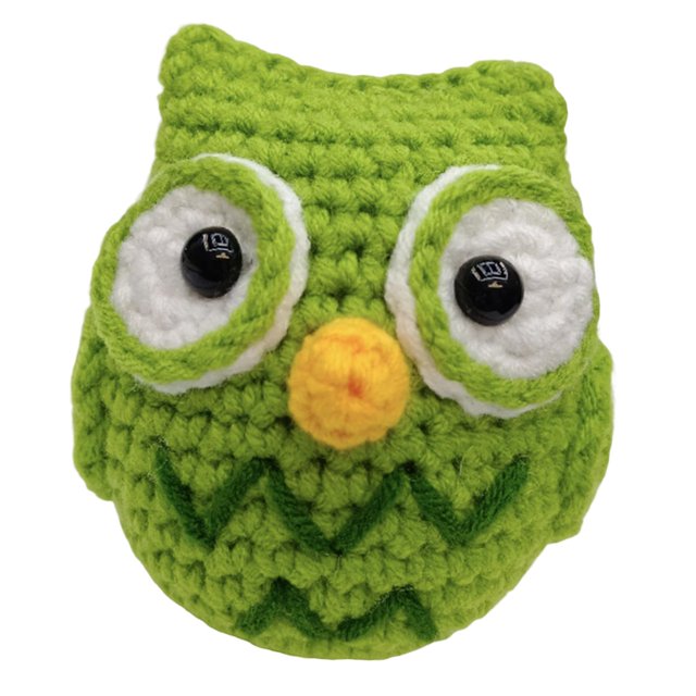 Abbracc Beginner Crochet , Hand Knitting Toy, Crocheting Craft Starter Pack, Includes Owl