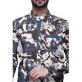 thumbnail image 3 of BESTMAN Chemise Décontractée Imprimée pour Hommes Coupe Ajustée à Boutons Manches Longues, 3 of 5