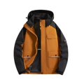 thumbnail image 2 of RXIRUCGD Manteau Veste Mode Ajustée à Capuche à Cordon avec Coutures pour Homme, Kaki, Taille : 5TG, 2 of 4
