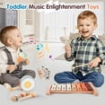 thumbnail image 3 of Toddler Musical Instruments-Montessori Wooden Educational Toys for Toddlers 1-3 Baby Musical Instruments Neutral Color Musical Instruments Set with Xylophone Maracas, 3 of 7