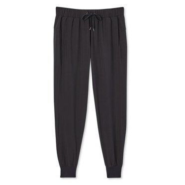 Jogger tissé avec revers côtelés Athletic Works pour femmes