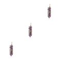 thumbnail image 4 of yingyy Wire Wrapped Charm Hanging Pendant Colorful Exquisite Crystal Crafting Necklace Keychains Earrings Accessories Amethyst 3Set, 4 of 6