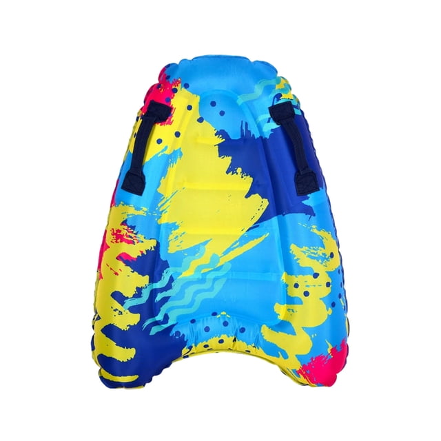 Inflatable Surfboard for Kids - Lightweight Bodyboard with Handles 26.4x20.6in PVC Pool Float Boards for Beach/Swimming/Surfing (Multicolor/B)