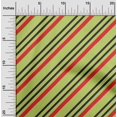 thumbnail image 1 of oneOone Velvet Lime Fabric Stripes Sewing Material Print Fabric By The Yard 58 Inch Wide, 1 of 4