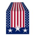 thumbnail image 2 of Amzcrzy Fête de l'Indépendance Américaine Patriotisme Chemins de Table Fête du 4 Juillet Nappes Décorations pour Cuisine Maison Salle à Manger 13X72 Pouces Rouge Blanc Bleu Étoile Nappes en Polyester, 2 of 6