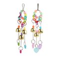 thumbnail image 2 of Bird Bells Toy, Relieve Anxiety Hanging  Bell Toy Climbing Clear Sound Safe  For Conures For Lovebirds, 2 of 8