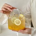 thumbnail image 3 of Handbag-Shaped Tumbler with Straw Transparent Heat-Resistant Glass Cup for Juice Cocktails Iced Coffee Portable Cute Party Decor, 3 of 8