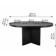 thumbnail image 2 of Better Homes & Gardens Lillian Fluted Round Expandable Dining Table, 2 of 6