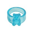 thumbnail image 1 of LYMAYTER Candy Color Ring Little Bear Ring - Korean INS Style, Acrylic, 1 of 7