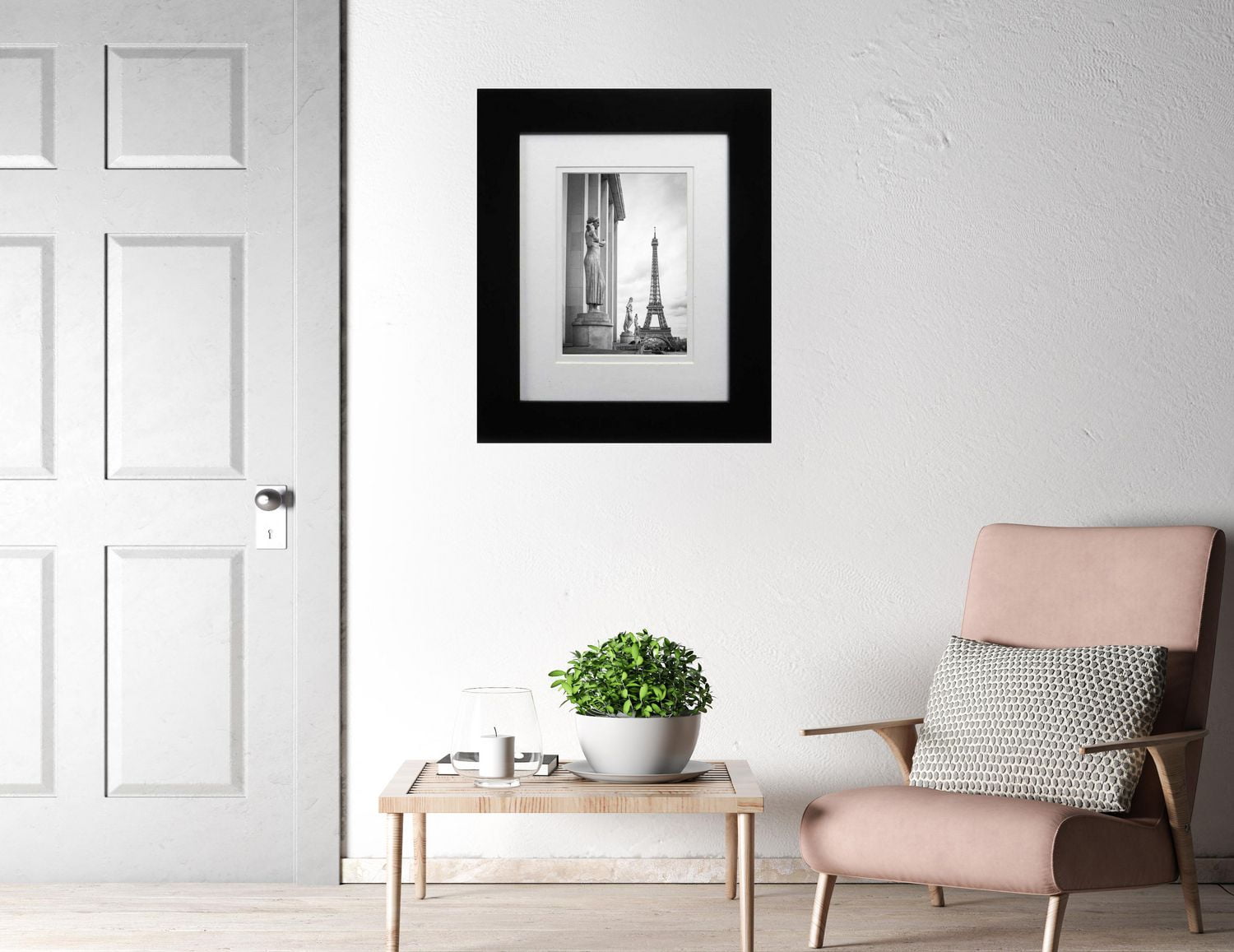 Unbranded Cadre photo Museum 6x8po , finition noir, décoratif pour table et mur