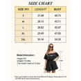 thumbnail image 4 of Women‘s Summer Off Shoulder Dress Pleated Flowy Neck Belt Printed Dress, 4 of 4