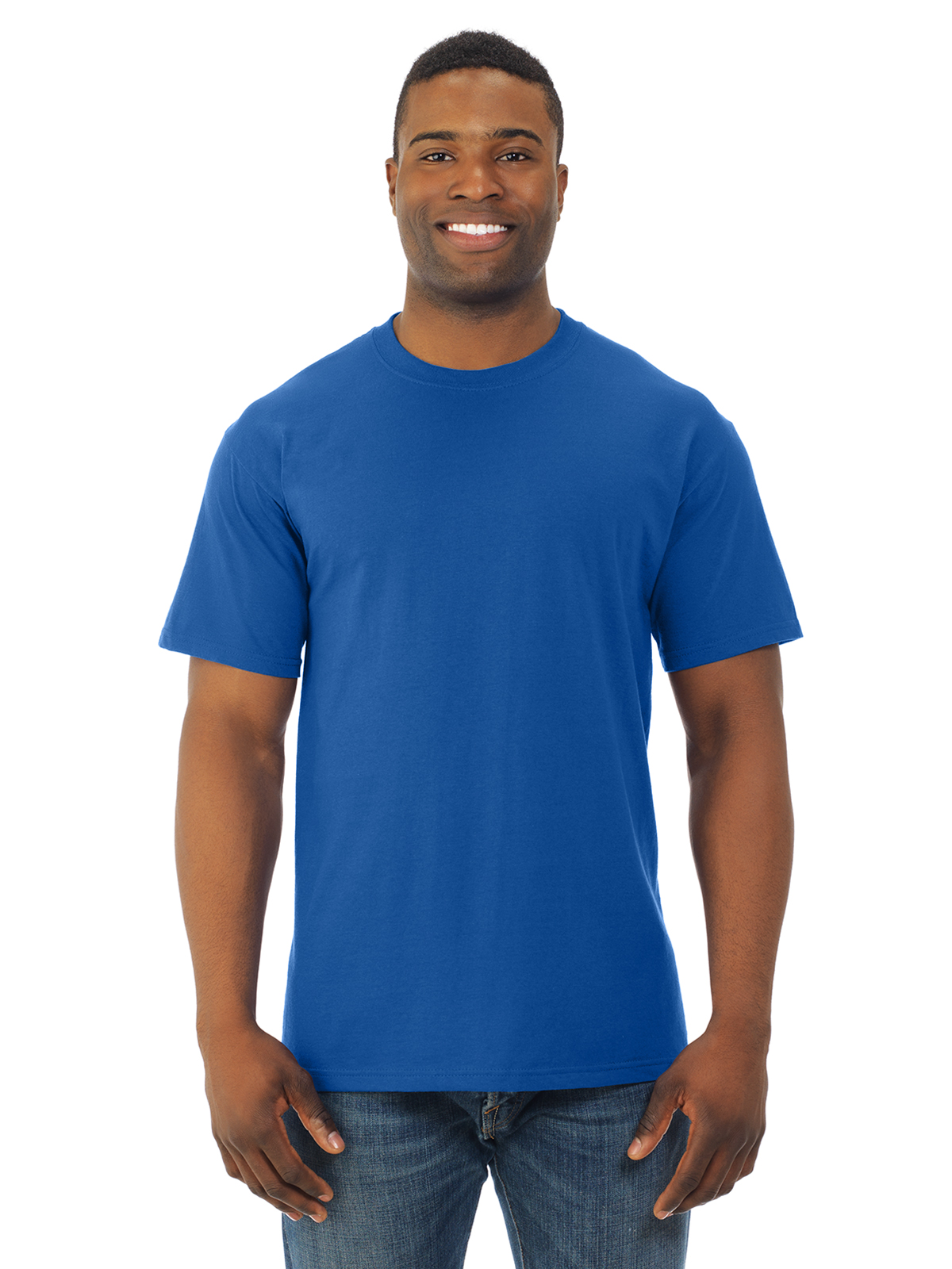 Fruit Of The Loom T-Shirt à Col Rond à Manches Courtes en Coton HD pour Hommes, 5TG, Royal