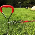 thumbnail image 4 of Heavy Duty Metal Ground Stake Tie Out Kit for Outdoor Dog Training and Secure Pet Tethering, 4 of 5