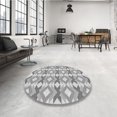 thumbnail image 4 of Ahgly Company Tapis d'Intérieur Lavable à la Machine, Carré, Transitionnel, Gris, Tapis de Zone, 8 Pieds Carré, 4 of 7