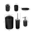 thumbnail image 2 of Bathroom Accessories Set with Trash Can 6 Piece Bathroom Accessory Set with Soap Dispenser Pump, Toothbrush Holder, Toilet Brush, Trash Can,Tumbler and Soap Dish, 2 of 5