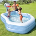 thumbnail image 2 of Intex 57183EP Piscine Familiale Gonflable Swim Center de 101 Pouces avec Anneaux de Tir, Bleu, 2 of 2
