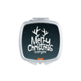 thumbnail image 1 of Merry mas Reindeer Cartoon Pattern Square Mirror Portable Compact Pocket Makeup Double Sided Glass, 1 of 3