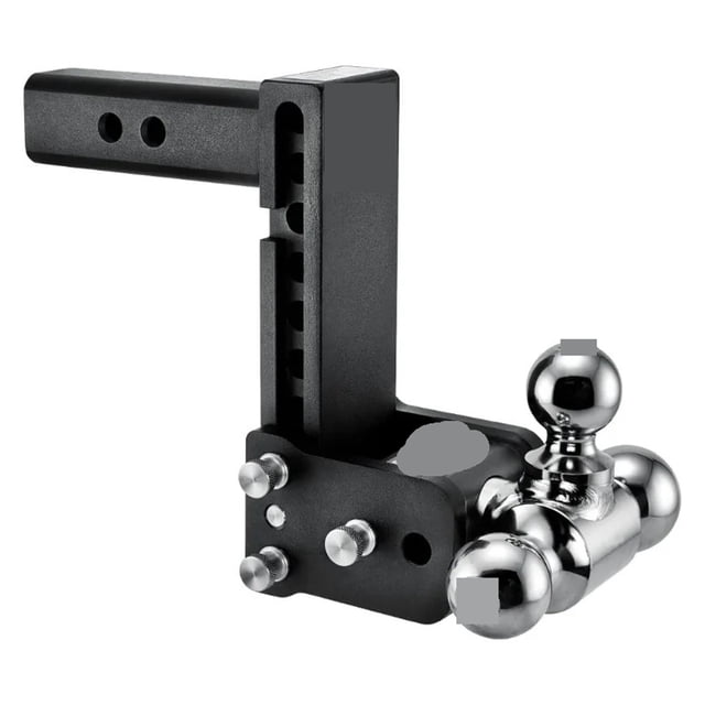 Trailer Hitches Adjustable Trailer Hitch Ball Mount Fits 2"Receiver,Tri-Ball (1-7/8" x 2" x 2-5/16")