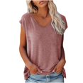 thumbnail image 1 of XZNGL Womens Tank Tops Loose Fit Womens Sleeveless Tank Tops V Neck Solid Color Casual Shirts Loose Fit Basic Blouse Womens V Neck Tops Womens Shirts Casual Loose Tank Tops Womens Tops Casual, 1 of 5