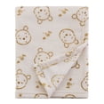 thumbnail image 1 of Winnie the Pooh Allover Print Baby Blanket, Unisex, Beige, 1 of 6