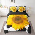 thumbnail image 2 of YST Sunflower Comforter Set, Black and White Cow Print, 7-Piece, Bedding Set, King Size, 2 of 5