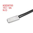 thumbnail image 2 of Unique Bargains KSD9700 Thermostat 75 Celsius N.O 5A Metal Bimetal Temperature Control Switch 2pcs, 2 of 3