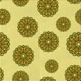 thumbnail image 1 of Ahgly Company Tapis d'Intérieur Lavable à la Machine, Carré, Transitionnel, Jaune Foncé Vert, Tapis de Zone, 5 Pieds Carré, 1 of 7