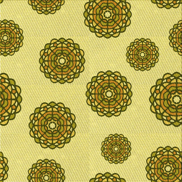 Ahgly Company Tapis d'Intérieur Lavable à la Machine, Carré, Transitionnel, Jaune Foncé Vert, Tapis de Zone, 5 Pieds Carré