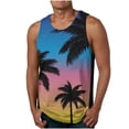 thumbnail image 1 of LSLJS Débardeur Estival à Fleurs Hawaïennes pour Homme Nouvelle Mode Décontractée Imprimé Sport à Col Rond Débardeurs, 1 of 4