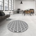 thumbnail image 4 of Ahgly Tapis d'Intérieur Lavable en Machine Carré Gris Fumé, 8 Pieds Carré, 4 of 7