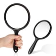 thumbnail image 2 of Youkk 2pieces Double Sided Handheld Makeup Mirror Portable And Clear Impeccable And Sweet Gift Choice black 1Set, 2 of 6