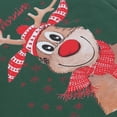 thumbnail image 4 of goowrom Pyjama de Noël Parent-Enfant Hauts à Imprimé Renne avec Pantalon à Carreaux, 4 of 5