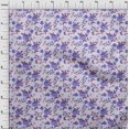 thumbnail image 4 of oneOone Rayon Medium Purple Fabric Florals Sewing Craft Projects Fabric Prints By Yard 56 Inch Wide, 4 of 4