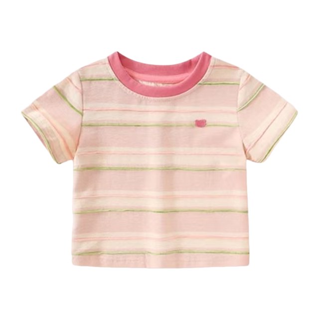 Splozh Tee Garçon Mignon Été Graphique Tee Décontracté Garçons Mode Dessin Animé Garçon Chemise à Manches Courtes Garçon Chemise à Enfiler, Rose, 2-3 Ans