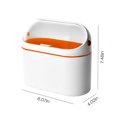 thumbnail image 3 of Chmadoxn Garbage Can, Trash Can Table Trash Can, Trash Can With Lid , Trash Can For Bathroom Vanity, Desktop Office,Tabletop Or Coffee Table, 4L trash can, 3 of 6