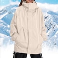 thumbnail image 2 of Timegard Womens Plus Size Tops Zipper Lightweight Windproof Hiking Outdoor Rain Jacket with Pockets, 2 of 9