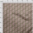 thumbnail image 2 of oneOone Silk Tabby Medium Brown Fabric Paisleys Sewing Material Print Fabric By The Yard 42 Inch Wide, 2 of 4