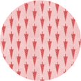 thumbnail image 1 of Ahgly Tapis d'Intérieur Lavable en Machine Carré Transitionnel Rose Clair, 3 Pieds Carré, 1 of 7