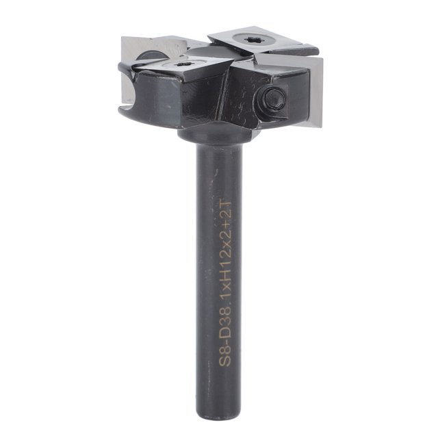 Carbure Insert Routeur Raboteuse Bit, 1 1/2 Coupe Dia Dalle Aplatissement Routeur Bit Antirouille Haute Résistance pour Rainurage