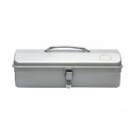 kowaku Metal Toolbox Multi-Purpose Metal Tool Storage Heavy Duty Portable Tool Chest for DIY Enthusiasts, Mechanics, Car, Garage, Job Site, Silver Gray, 350