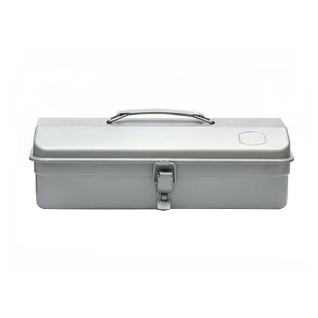 kowaku Metal Toolbox Multi-Purpose Metal Tool Storage Heavy Duty Portable Tool Chest for DIY Enthusiasts, Mechanics, Car, Garage, Job Site, Silver Gray, 350